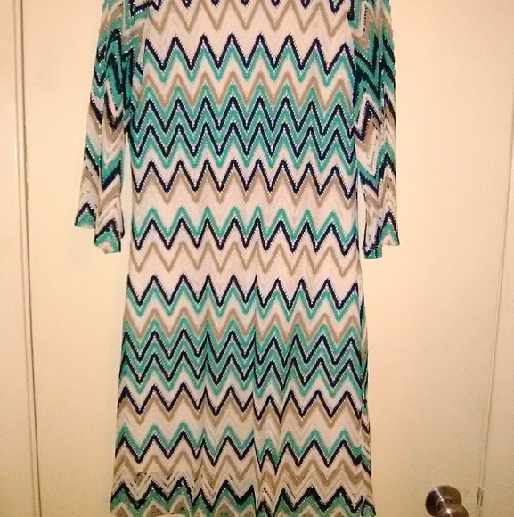 Tacera chevron pattern dress - Picture 2 of 5